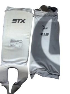 Used STX SHIN GUARDS FH Shin Guards White 14 1/2"