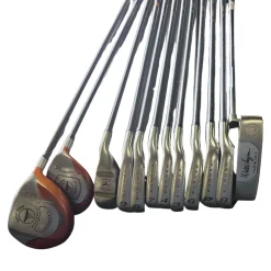 Used Taylormade MIXED SET MOSTLY BUBBLE SHAFT Mens Package Set RH Orange 12 Piece