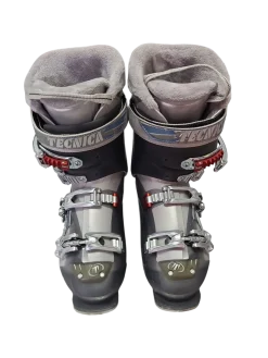 Used Tecnica ATTIVA Womens DH Ski Boot Grey 265 MP - M08.5 - W09.5