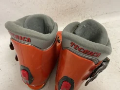 Used Tecnica TJR SUPER Boys DH Ski Boot Orange 215 MP - J03