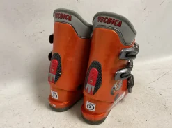 Used Tecnica TJR SUPER Boys DH Ski Boot Orange 215 MP - J03