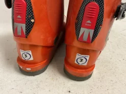 Used Tecnica TJR SUPER Boys DH Ski Boot Orange 215 MP - J03