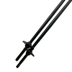 Used Tecno Pro CARVE JR Boys DH Ski Pole Black 100 cm / 40 in