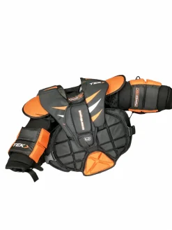 Used TEK BARIKAD V5.0 GOALIE CHEST Youth Body Armor L/XL