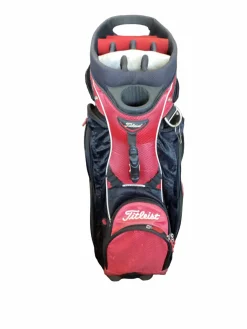Used Titleist 14 WAY STAND BAG BLACK/RED Mens Stand Bag Red