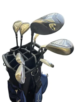 Used Tommy Armour EVO II SET SENIOR FLEX Mens Package Set RH Royal Blue 9 Piece