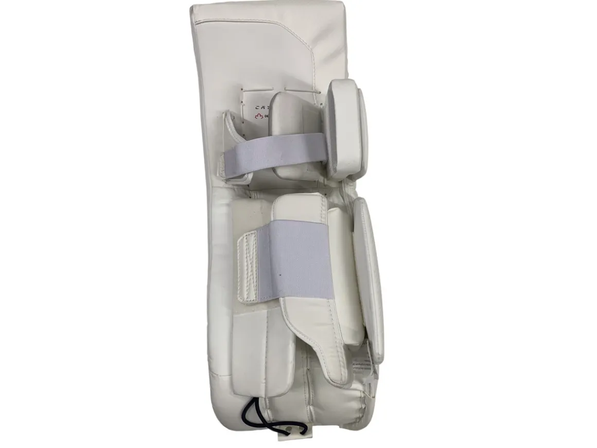 Used True CATALYST Goalie Leg Pads Junior White 28+2”