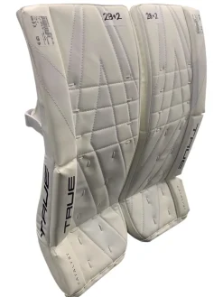 Used True CATALYST Goalie Leg Pads Junior White 28+2”