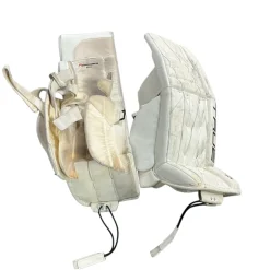Used True EXL CATLALYST Goalie Leg Pads Senior White 35"