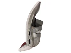 Used True HZRDUS 9X4 Goalie Leg Pads Senior White 33+2”