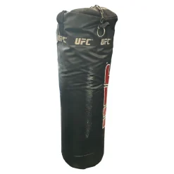 Used UFC ULTIMATE FIGHTING MMA AND BOXING BAG Boxing Heavy Bag Black 100 lb