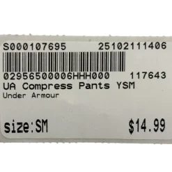 Used Under Armour Compress Pants Youth Small