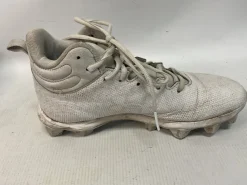 Used Under Armour Jr FB Cleats White Junior 06