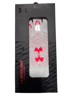 Used Under Armour UA SPOTLIGHT ULTRA GLUEGRIP XL FB Gloves Pink And White XL