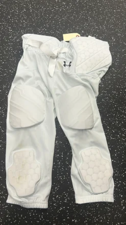 Used Under Armour Youth FB Integrated Pants White XL