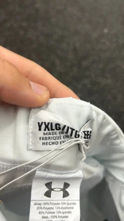 Used Under Armour Youth FB Integrated Pants White XL