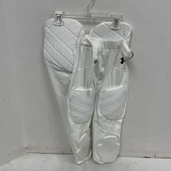 Used Under Armour Youth FB Integrated Pants White SM