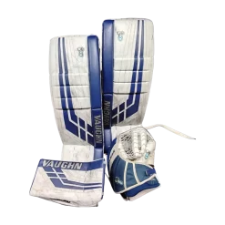 Used Vaughn VE8 Goalie Leg Pads Inter Royal Blue 31