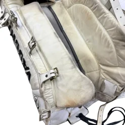Used Vaughn VELOCITY 7600 V4 Goalie Leg Pads Senior White 34