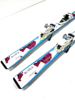 Used Volkl CHICA Girls DH Ski/Binding White 130 cm