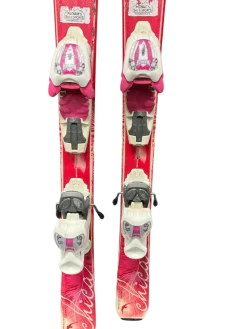 Used Volkl CHICA Girls DH Ski/Binding Red 110 cm