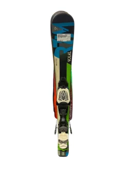 Used Volkl RTM Boys DH Ski/Binding Royal Blue 90 cm