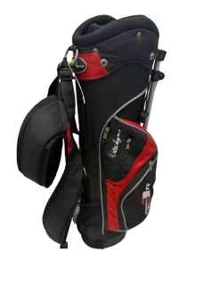 Used Walter Hagen Jr Stand Bag Black And Red 27