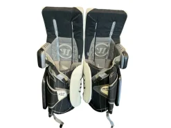 Used Warrior RIGUAL GT SR Goalie Leg Pads Senior White 37"