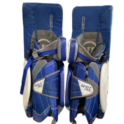 Used Warrior RITUAL GT 32+1 Goalie Leg Pads Inter White And Royal Blue 32
