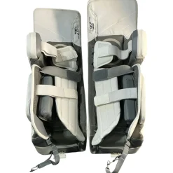 Used Warrior RXG7.1 Goalie Leg Pads Senior White 35"