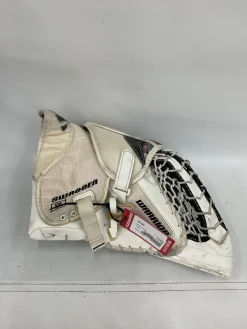 Used Warrior SWAGGER Senior Goalie Catcher White