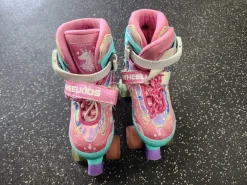 Used WHEELKIDS Child Roller Quad Skates Pink Adjustable