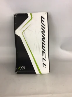 Used WinnWell GX7 Junior Goalie Blocker White