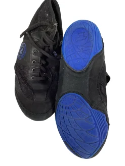 Used WRESTLING SHOES BLK/BLUE Boxing Shoes Black Senior 7