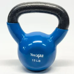 Used Yes NEOPRENE COATED Kettle Dumbbell (Each) Royal Blue 15 lb